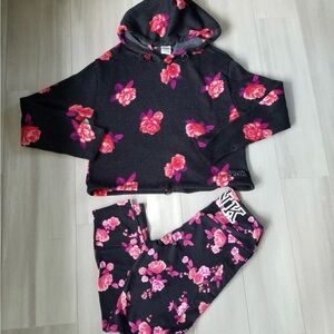 Floral Hoodie and Joggers Set